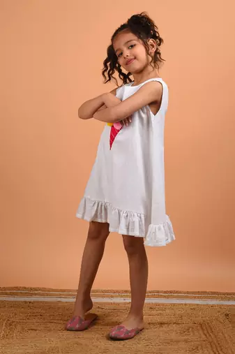 White ice cream dress