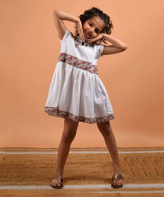 White border dress 1