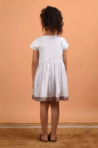 White border dress