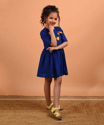 Royal blue kitty dress 1