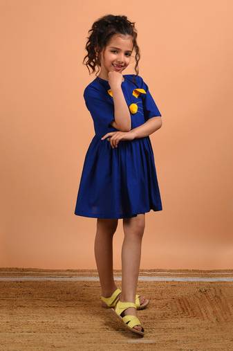 Royal blue kitty dress