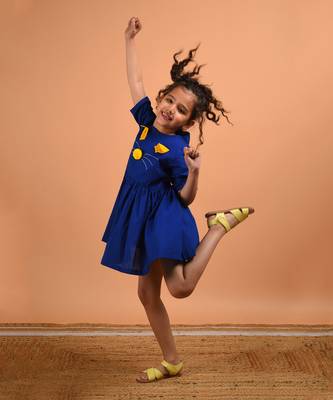 Royal blue kitty dress 2