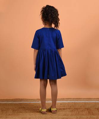 Royal blue kitty dress 4