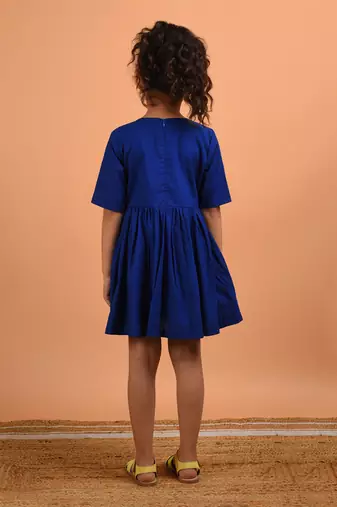 Royal blue kitty dress