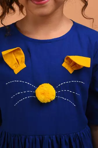 Royal blue kitty dress
