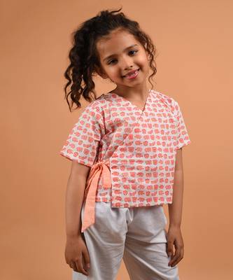 Peach angrakha top 2