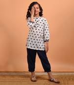 White flamingo suit set