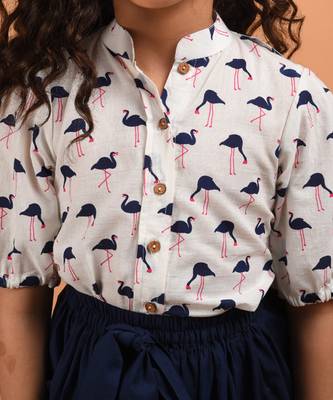 White flamingo skirt set 5