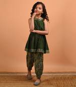 Green tropical suit set