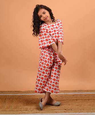 Peach elephant co ord set 2