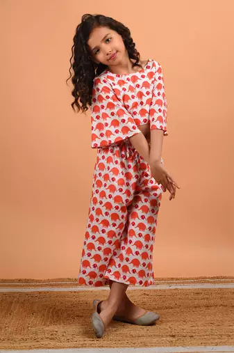 Peach elephant co ord set