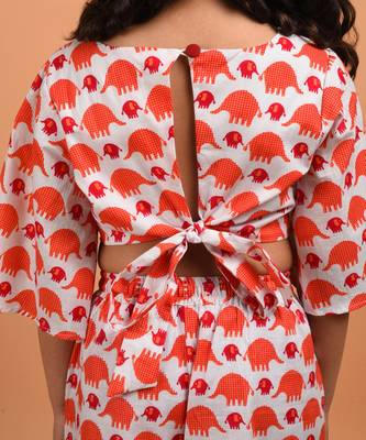Peach elephant co ord set 5