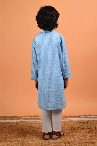Sky blue kantha set