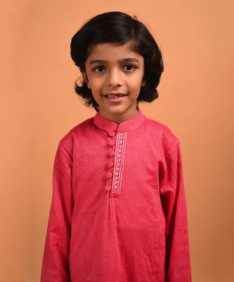 Rose pink kurta set 5
