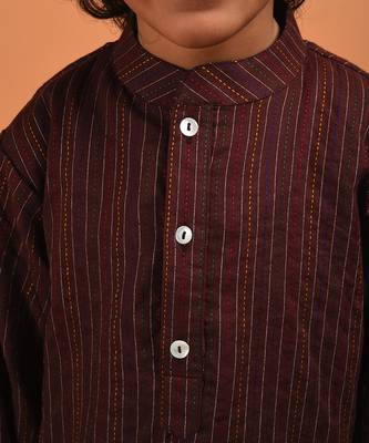 Chocolate brown kurta set 5