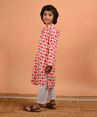 Peach matang kurta set 2