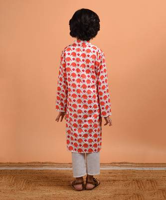Peach matang kurta set 4