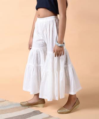 Ice gray pearl sharara set 5