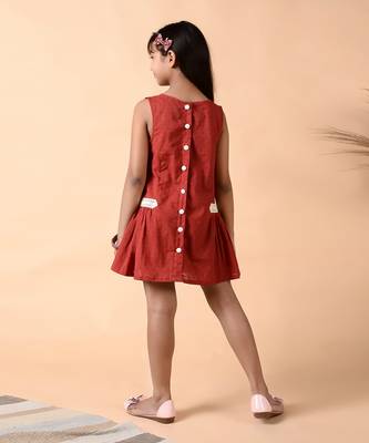 Maroon jesper short dress 4