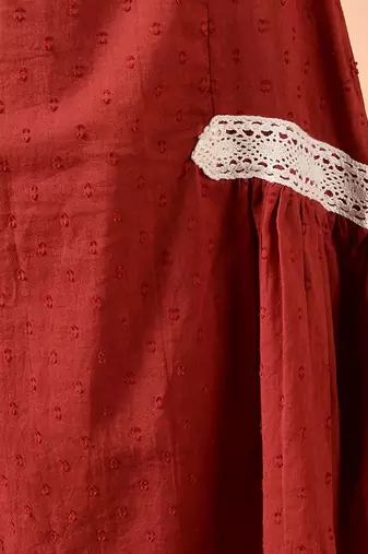 Maroon jesper short dress