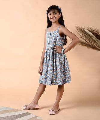 Stone blue opal cami dress 3