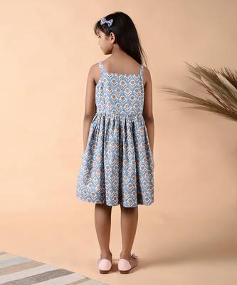 Stone blue opal cami dress 4