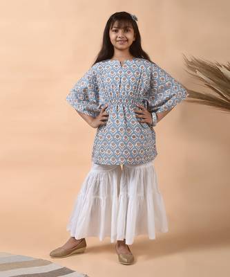 Stone blue kaftan 1