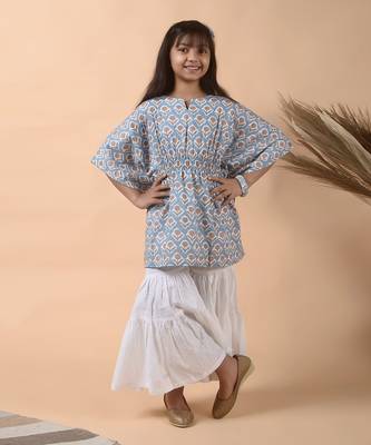 Stone blue kaftan 2