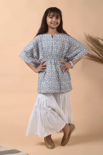 Stone blue kaftan