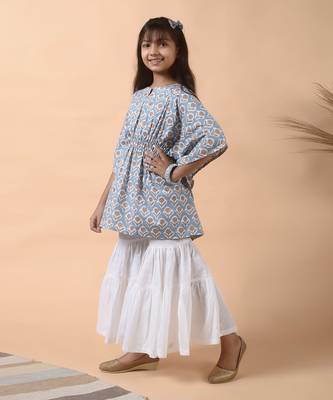 Stone blue kaftan 3