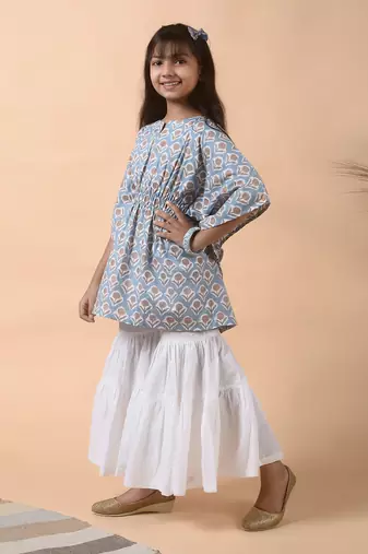 Stone blue kaftan