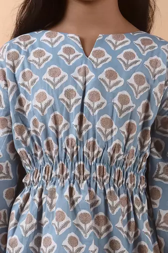 Stone blue kaftan