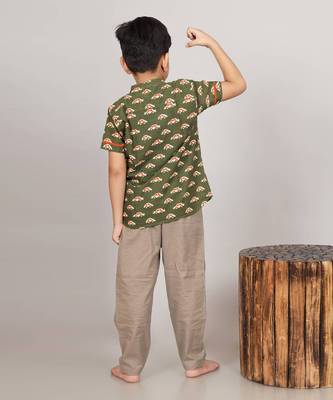 Green car shirt kurta 3