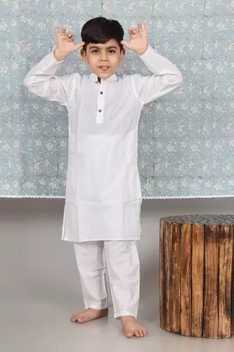 White kurta set