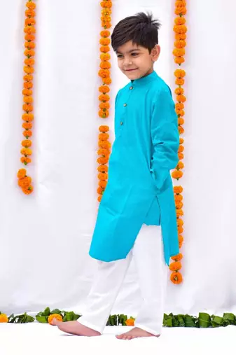 Turquoise kurta set