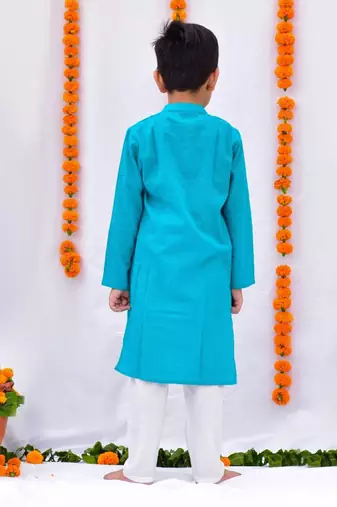 Turquoise kurta set