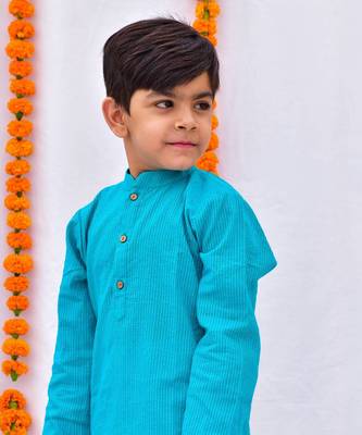Turquoise kurta set 4