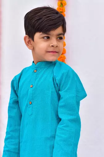 Turquoise kurta set