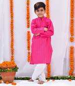 Pink gulaal kurta set