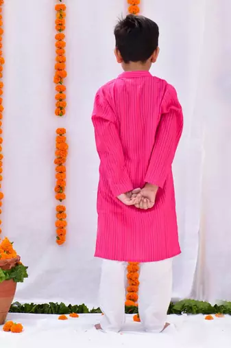 Pink gulaal kurta set
