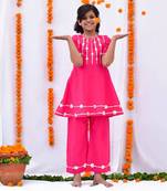 Pink rani kurta set