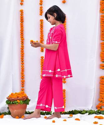 Pink rani kurta set 2