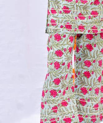 Green gulzar kurta set 4