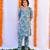Sky blue bahar angrakha set