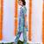 Sky blue bahar angrakha set