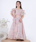 Multi qurbat lehenga set