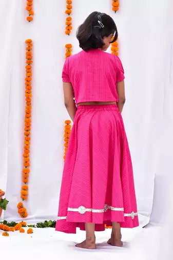 Pink umang lehenga set
