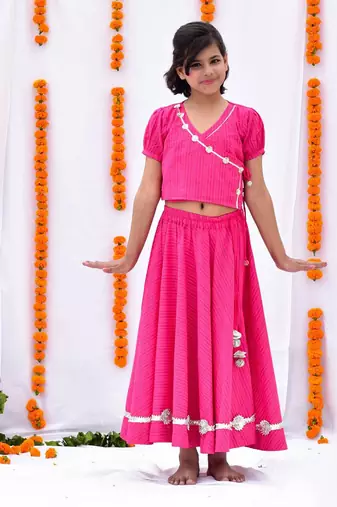 Pink umang lehenga set