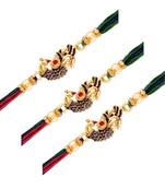 Designer Multi-colour Peacock Rakhi for Men/Brother 