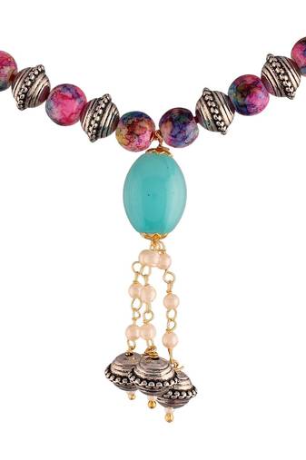 Designer Bhaiya Bhabhi Hanging Lumba Rakhi for Rakshabhandan Special (R053-L)